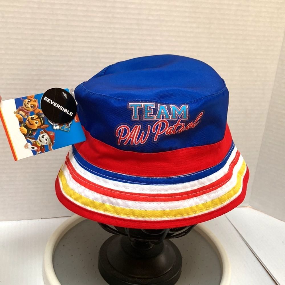TEAM PAW PATROL Reversible Summer Sun Bucket Hat Kids Toddler UNISEX - Picture 2 of 12